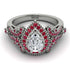 Milgrain Pear Cut Diamond Ring - Lisa No. 48 image 2