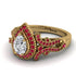 Milgrain Pear Cut Diamond Ring - Lisa No. 46 image 3