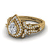 Milgrain Pear Cut Diamond Ring - Lisa No. 1 image 3