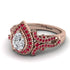 Milgrain Pear Cut Diamond Ring - Lisa No. 47 image 3