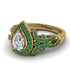 Milgrain Pear Cut Diamond Ring - Lisa No. 16 image 3