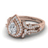 Milgrain Pear Cut Diamond Ring - Lisa No. 2 image 3