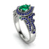 Milgrain Pear Cut Emerald Ring - Lisa No. 66 image 1
