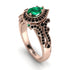 Milgrain Pear Cut Emerald Ring - Lisa No. 35 image 1