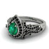 Milgrain Pear Cut Emerald Ring - Lisa No. 36 image 3