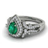 Milgrain Pear Cut Emerald Ring - Lisa No. 6 image 3