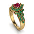 Milgrain Pear Cut Ruby Ring - Lisa No. 25 image 1