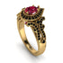 Milgrain Pear Cut Ruby Ring - Lisa No. 40 image 1