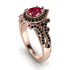 Milgrain Pear Cut Ruby Ring - Lisa No. 41 image 1