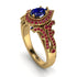Milgrain Pear Cut Sapphire Ring - Lisa No. 58 image 1