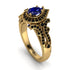 Milgrain Pear Cut Sapphire Ring - Lisa No. 43 image 1