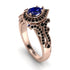 Milgrain Pear Cut Sapphire Ring - Lisa No. 44 image 1