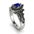 Milgrain Pear Cut Sapphire Ring - Lisa No. 45 image 1