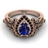 Milgrain Pear Cut Sapphire Ring - Lisa No. 44 image 2