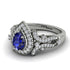 Milgrain Pear Cut Sapphire Ring - Lisa No. 15 image 3
