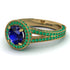 Milgrain Round Sapphire Engagement Ring - Payton No. 28 image 1