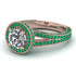 Milgrain Round Diamond Engagement Ring - Payton No. 17 image 1