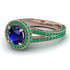 Milgrain Round Sapphire Engagement Ring - Payton No. 29 image 1