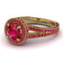 Milgrain Round Ruby Engagement Ring - Payton No. 55 image 1