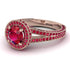 Milgrain Round Ruby Engagement Ring - Payton No. 56 image 1