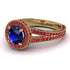 Milgrain Round Sapphire Engagement Ring - Payton No. 58 image 1