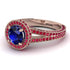 Milgrain Round Sapphire Engagement Ring - Payton No. 59 image 1