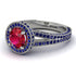 Milgrain Round Ruby Engagement Ring - Payton No. 72 image 1