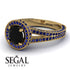 Milgrain Round Black Diamond Engagement Ring - Payton No. 67 image 10