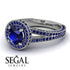 Milgrain Round Sapphire Engagement Ring - Payton No. 75 image 10