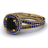 Milgrain Round Black Diamond Engagement Ring - Payton No. 67 image 1
