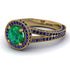Milgrain Round Emerald Engagement Ring - Payton No. 64 image 1