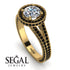 Milgrain Round Diamond Engagement Ring - Payton No. 31 image 13
