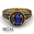Milgrain Round Sapphire Engagement Ring - Payton No. 43 image 3