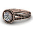 Milgrain Round Diamond Engagement Ring - Payton No. 32 image 12