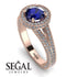Milgrain Round Sapphire Engagement Ring - Payton No. 14 image 2