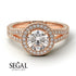 Milgrain Round Diamond Engagement Ring - Payton No. 2 image 4