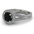 Milgrain Round Black Diamond Engagement Ring - Payton No. 9 image 14