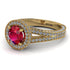 Milgrain Round Ruby Engagement Ring - Payton No. 10 image 1