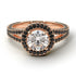 Milgrain Round Diamond Engagement Ring - Payton No. 32 image 2