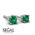Minimalist Emerald Earrings - Myla No. 6 image 2
