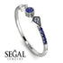 Minimalist Geometric Sapphire Ring - Kimberly No. 63 image 10