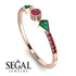 Minimalist Geometric Ruby Ring - Kimberly No. 50 image 10