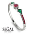 Minimalist Geometric Ruby Ring - Kimberly No. 51 image 10