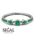 Minimalist Geometric Emerald Ring - Kimberly No. 21 image 2