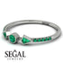 Minimalist Geometric Emerald Ring - Kimberly No. 21 image 3