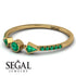 Minimalist Geometric Emerald Ring - Kimberly No. 19 image 3
