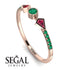 Minimalist Geometric Emerald Ring - Kimberly No. 26 image 10