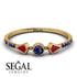 Minimalist Geometric Sapphire Ring - Kimberly No. 70 image 2