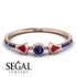 Minimalist Geometric Sapphire Ring - Kimberly No. 71 image 2