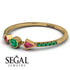 Minimalist Geometric Emerald Ring - Kimberly No. 25 image 3